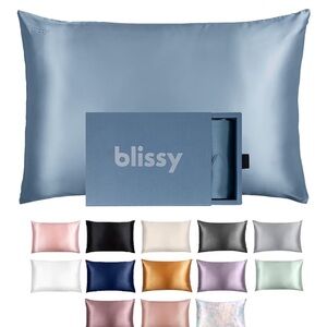 NEW Blissy Silk Pillowcase - 100% Pure Mulberry Silk